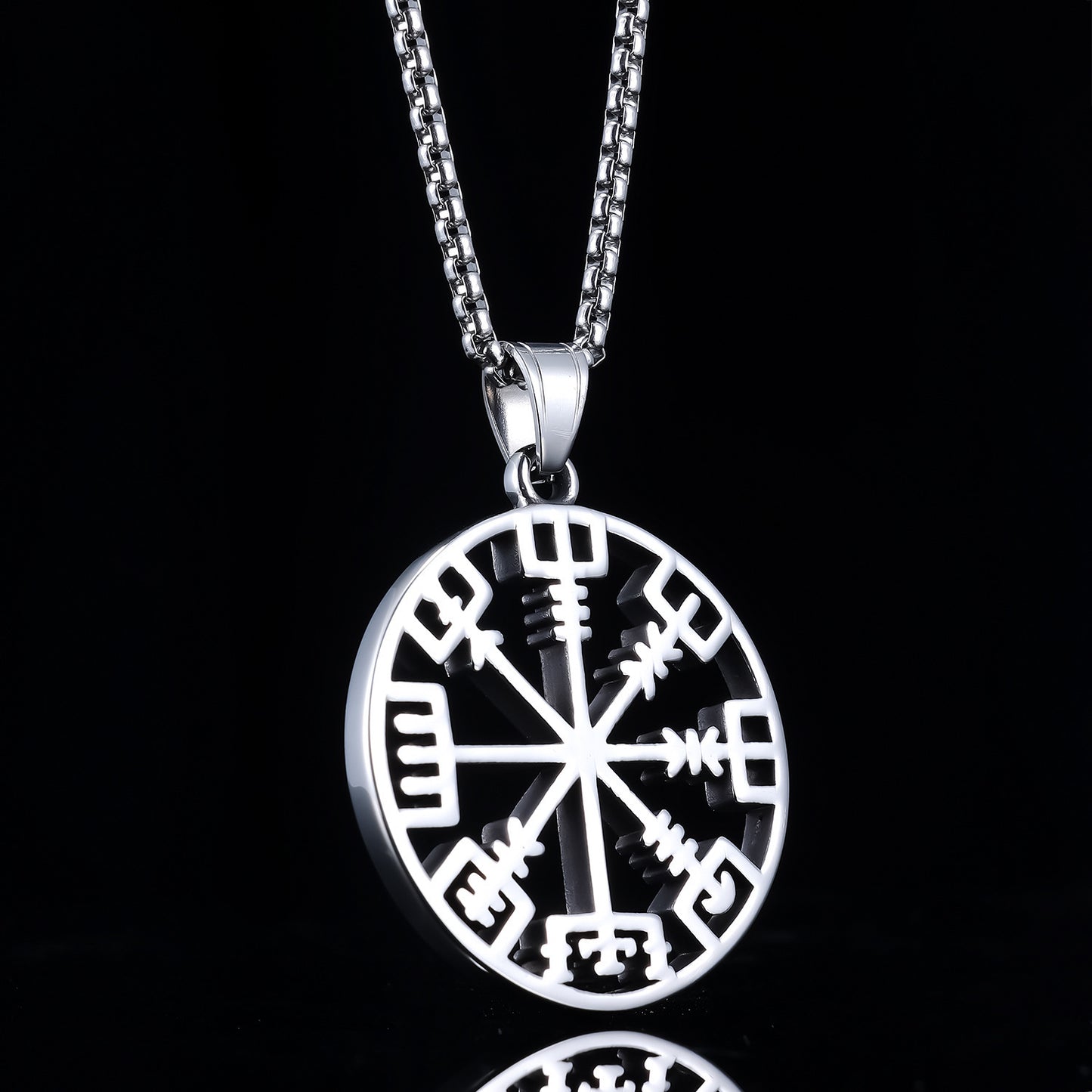 Runic Personality Retro Fashion Titanium Steel Pendant