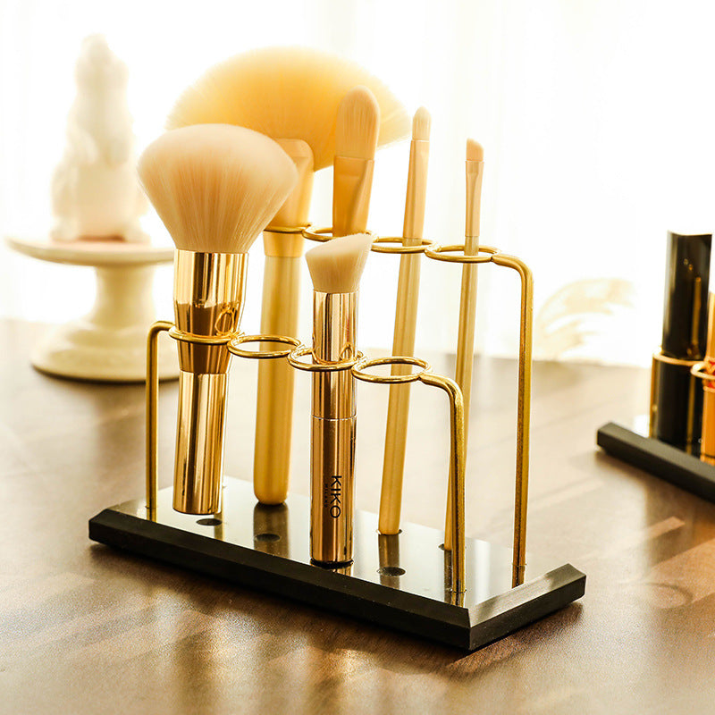 Desktop cosmetic brush holder