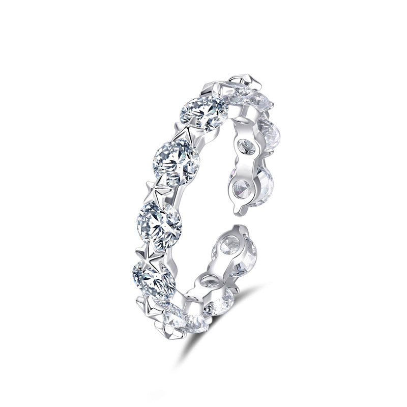 Stylish Double Layer Star Open Ring