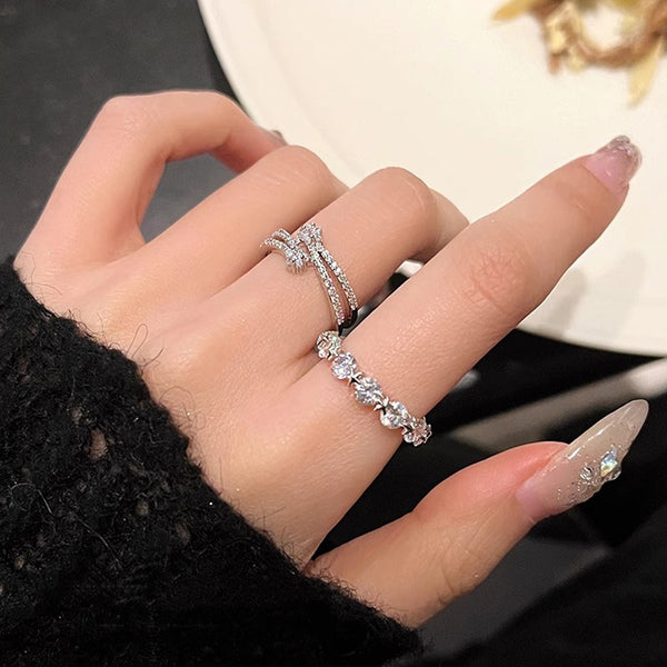 Stylish Double Layer Star Open Ring