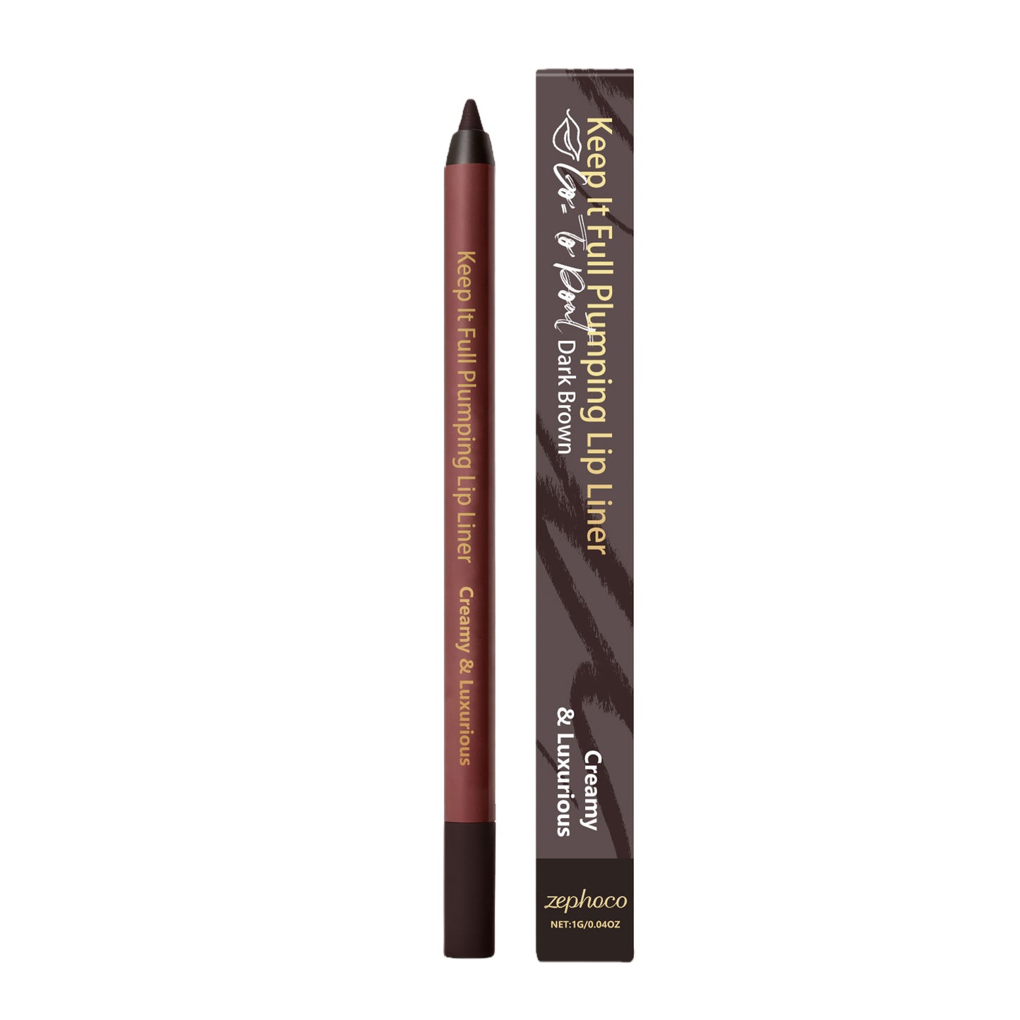 All-purpose Deep Brown Volumizing Lip Liner