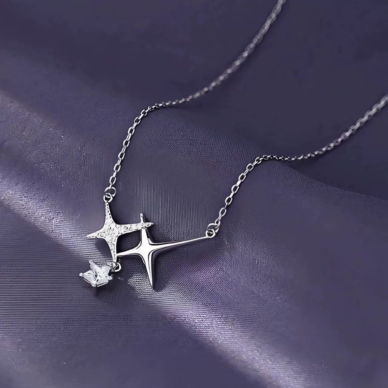 Starry Zircon Necklace For Women Niche Edgy And Cool-Girl Style