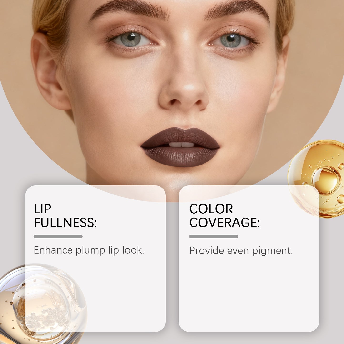 All-purpose Deep Brown Volumizing Lip Liner